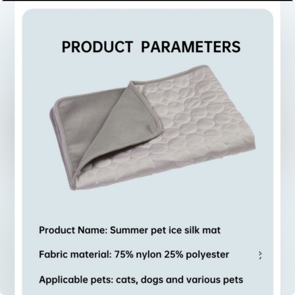 Pet Self Cooling Mat cooling Pads Washable Cooling Pet Mat grey 12 x 16 in - Picture 7 of 15